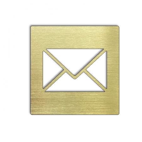 Pictogramme laiton Courrier - 100x100 ou 150x150