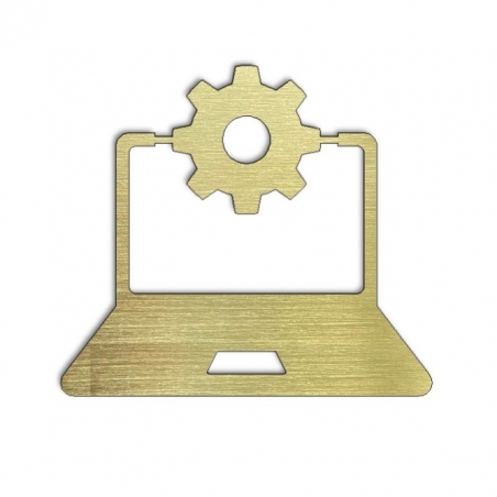 Pictogramme Laiton local informatique Version PC - 10 / 15cm