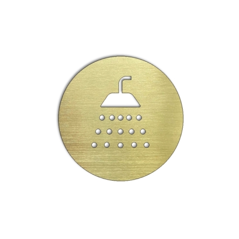 Pictogramme laiton Pommeau douche - Diam100 ou Diam150