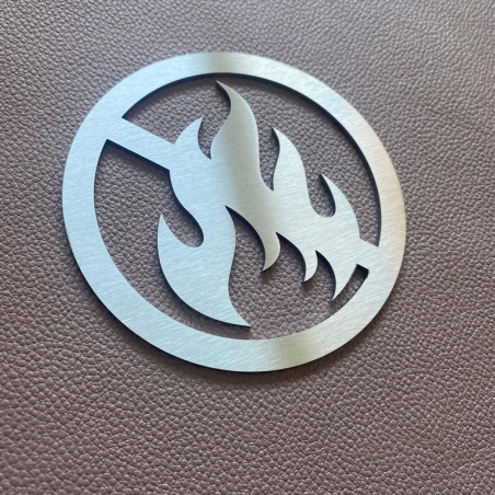 Pictogramme "Interdiction de faire du feu" - diam 100 ou 150 mm