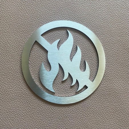 Pictogramme "Interdiction de faire du feu" - diam 100 ou 150 mm