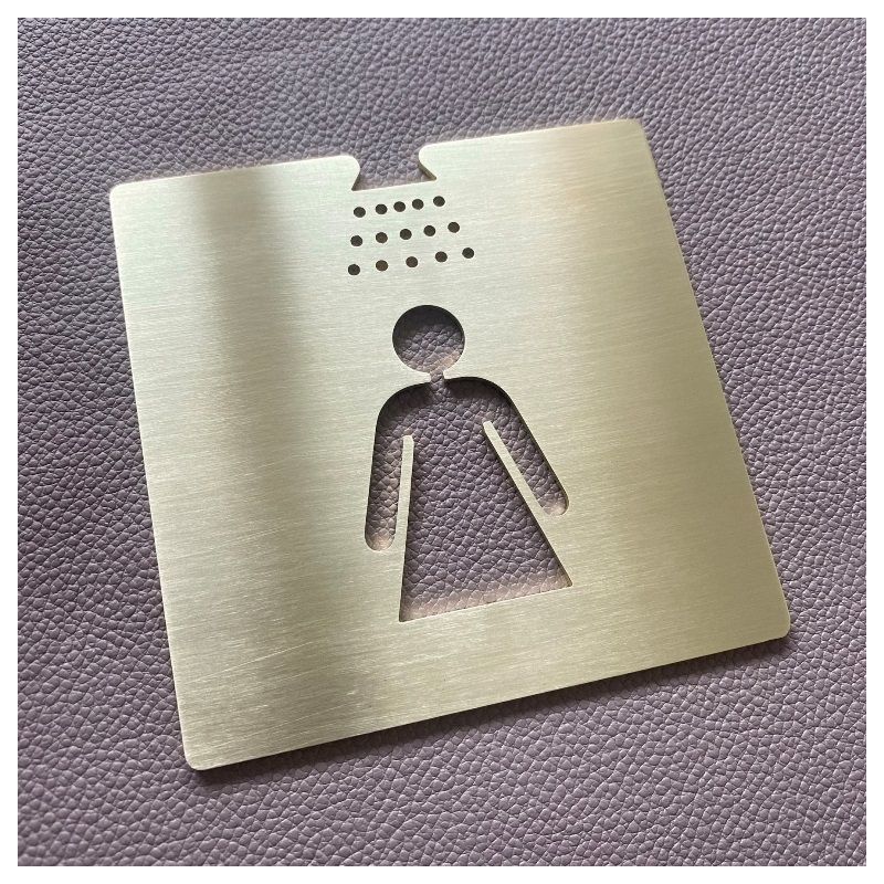 Pictogramme douche femme en laiton - 100 / 150 mm