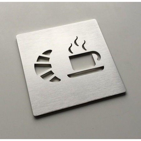 Pictogramme petit déjeuner inox