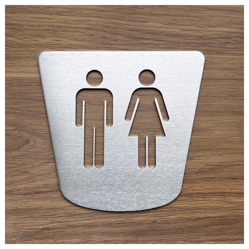 Pictogramme hommes / femmes toilettes - 170x160