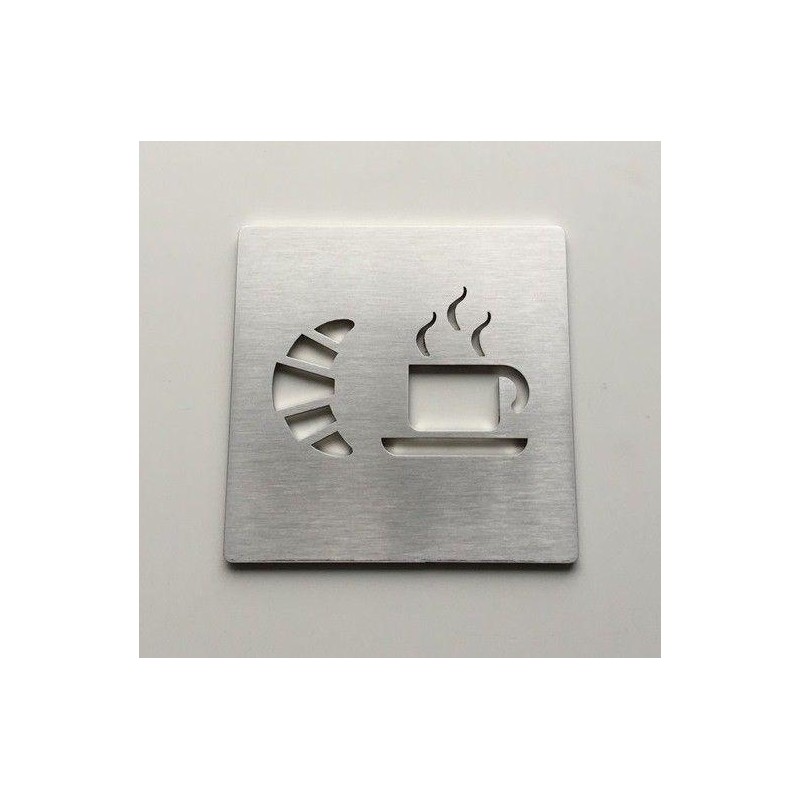 Pictogramme petit déjeuner inox