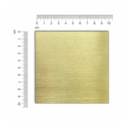 Plaque laiton à personnaliser 100x100mm - Design carré ou arabesque
