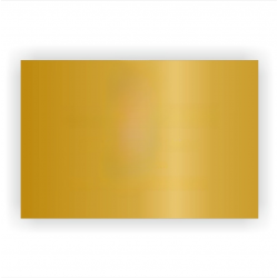 Plaque en aluminium doré - Avec entretoises esthétiques en doré - 300x200mm - À personnaliser