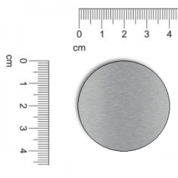 Plaque inox à personnaliser Ø40mm - À personnaliser