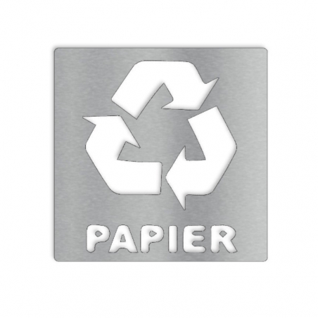 Pictogramme Tri du papier - 100x100 ou 150x150 - Epaisseur 2mm