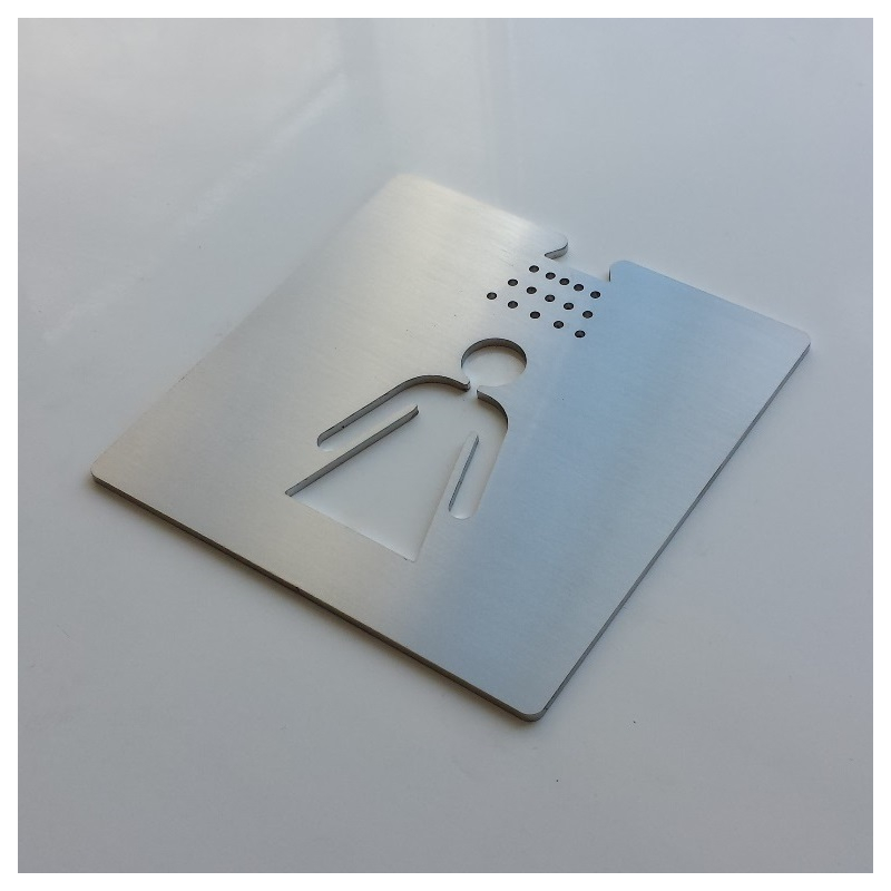 Pictogramme douche femme - 100x100mm ou 150x150mm