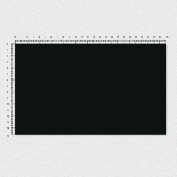 Plaque en aluminium anodisé noir avec écriture blanche - Gravure laser - 250x150mm