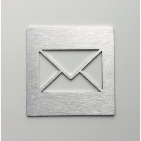 Pictogramme inox Courrier - 100x100 ou 150x150