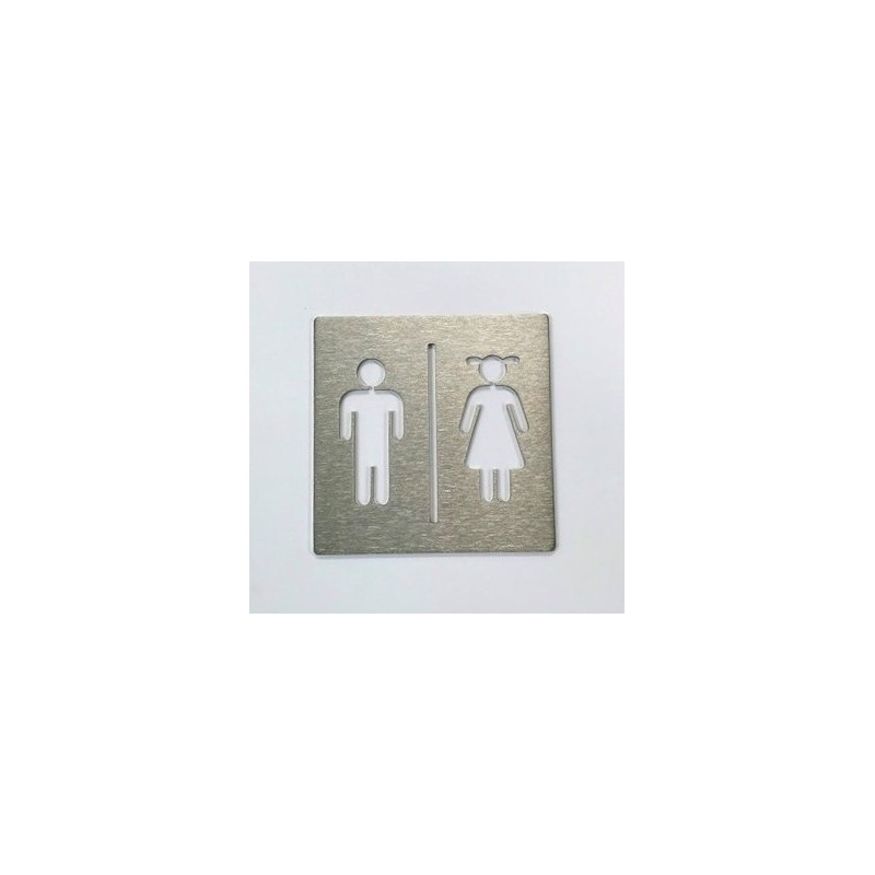 Pictogramme inox Toilettes pour enfants - 100x100 ou 150x150