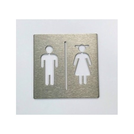 Pictogramme inox Toilettes pour enfants - 100x100 ou 150x150
