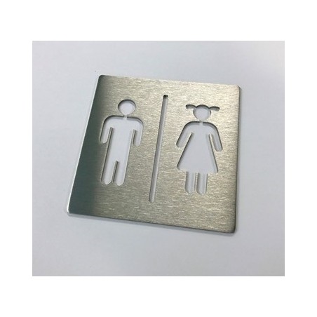 Pictogramme inox Toilettes pour enfants - 100x100 ou 150x150