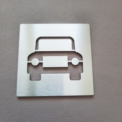Pictogramme inox Parking Gratuit - 100x100 ou 150x150