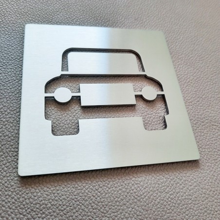 Pictogramme inox Parking Gratuit - 100x100 ou 150x150