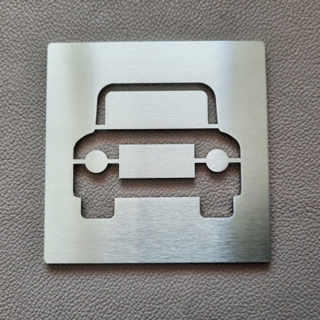 Pictogramme inox Parking Gratuit - 100x100 ou 150x150