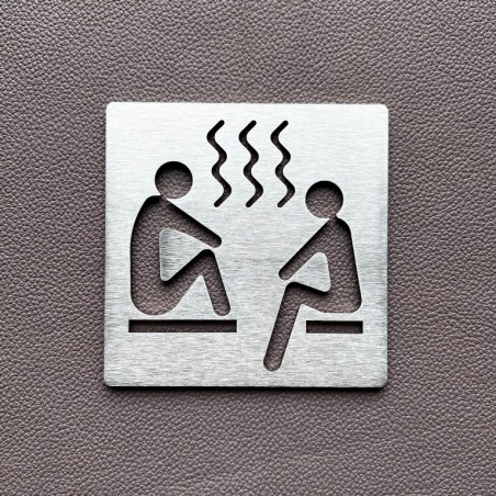 Pictogramme Hammam - 100x100 ou 150x150mm - Epaisseur 2mm