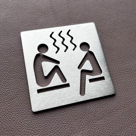 Pictogramme Hammam - 100x100 ou 150x150mm - Epaisseur 2mm