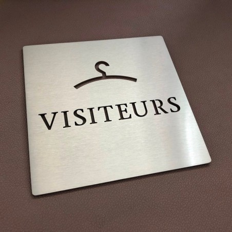 Pictogrammes Vestiaire Visiteurs - 100x100 ou 150x150mm
