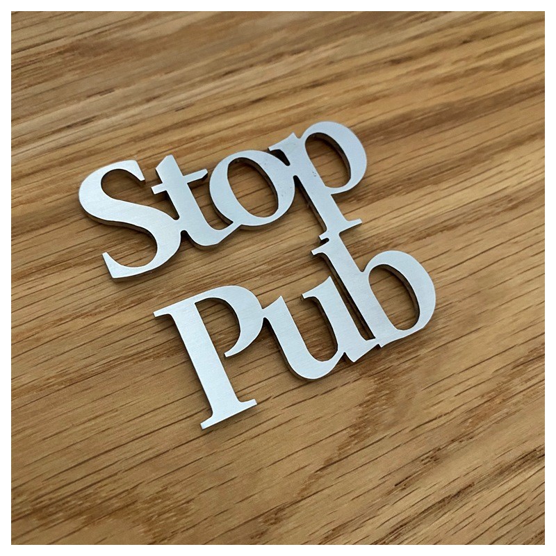 Pictogramme Stop pub 6x6cm