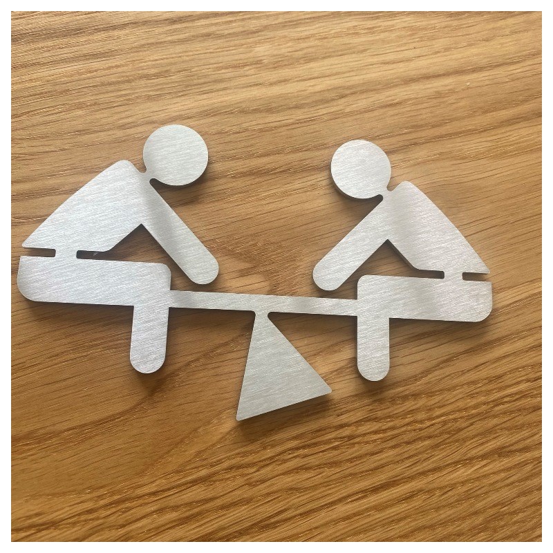Pictogramme Inox aire de jeux - 10/15cm
