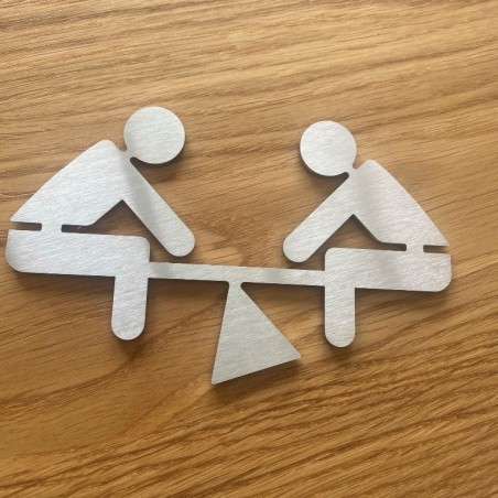 Pictogramme Inox aire de jeux - 10/15cm